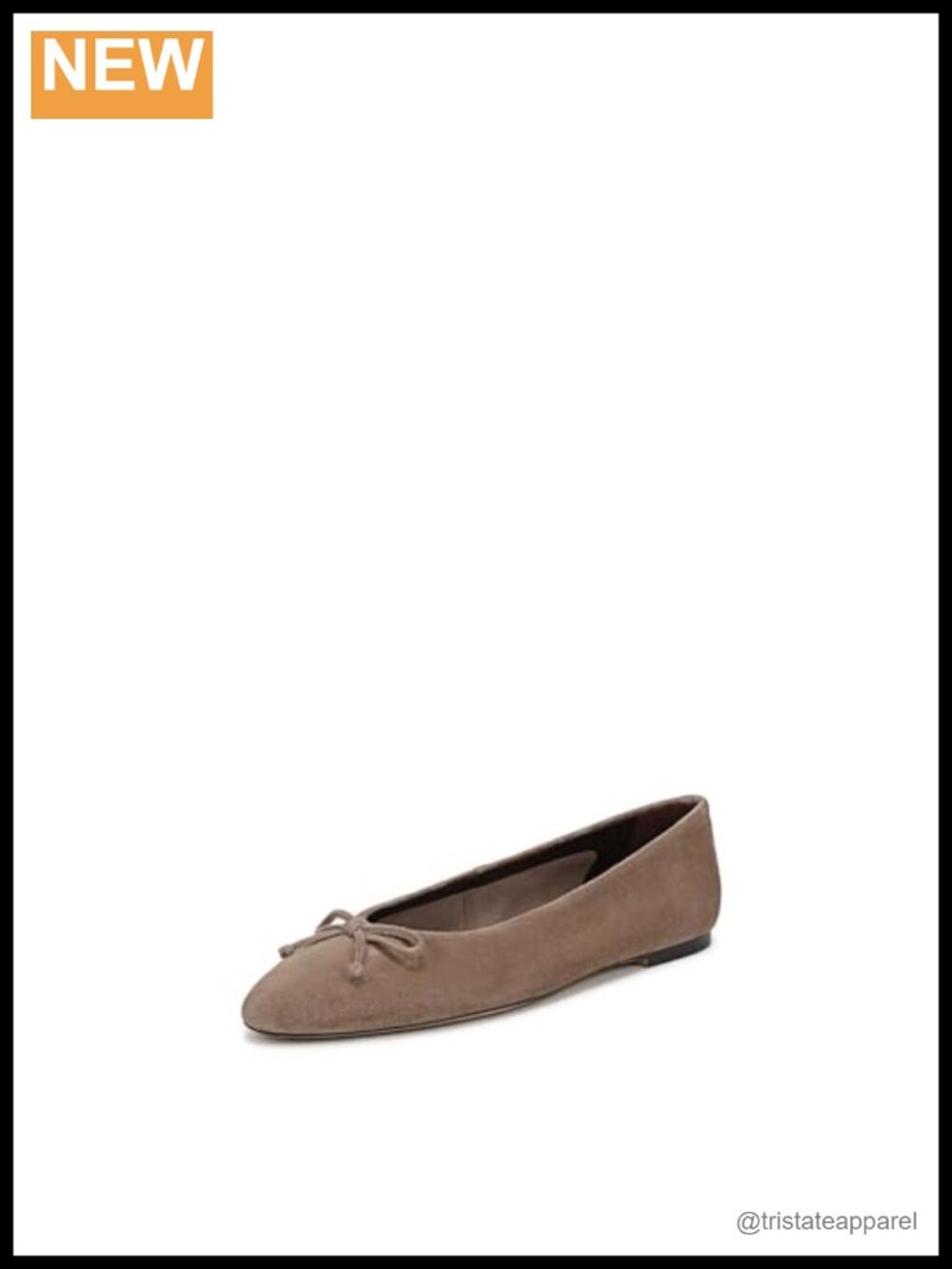 Pointed Toe Ballet Flats Suede Leather Comfort Slip-On Shoes